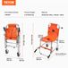 VEVOR Fauteuil monte-escalier, capacité de 159 kg, fauteuil monte-escalier d'urgence pliable en aluminium avec 2 roues