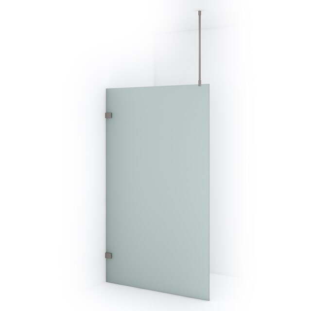 Maxaro Inloopdouche Diamond 120cm 8mm Helder Mat Veiligheidsglas Geborsteld RVS