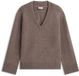 Tommy Hilfiger Dames Gebreide Trui Wol L Bruin Gemêleerd Herfst/Winter 2026
