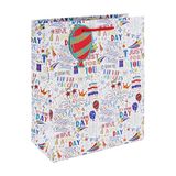 Eurowrap 35365-2C - Anniversaire, sac large 26,5x14x33 cm - Paq de 6