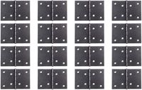 Alberts 823047 DURAVIS® breed scharnier, zwart diamant duplex gecoat, afmetingen 60 x 90 x 1,25 mm, set van 16
