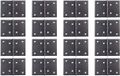Alberts 823047 DURAVIS® breed scharnier, zwart diamant duplex gecoat, afmetingen 60 x 90 x 1,25 mm, set van 16