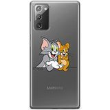 ERT GROUP mobiel telefoonhoesje voor Samsung GALAXY NOTE 20 origineel en officieel erkend Tom and Jerry patroon 005 optimaal aangepast aan de vorm van de mobiele telefoon, gedeeltelijk bedrukt