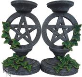 Nemesis Now Aged Pentagram Candlesticks 13.4cm