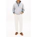 Tommy Hilfiger Drapeau 1/4 Zip Gris Clair Chiné