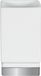 Spirella Tandenborstelhouder Porselein – Tumbler Badkamer Beker Wit en Zilver – 7 x 6,5 x 12 cm