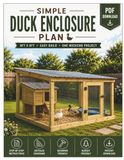 Simple Duck Enclosure Plan: 8FT x 6FT Easy Build One Weekend Project