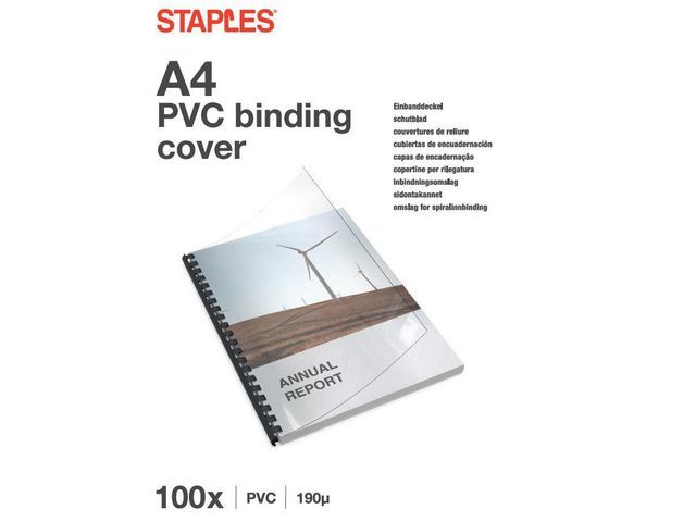 Staples Schutblad A4 0,20 mm Transparant