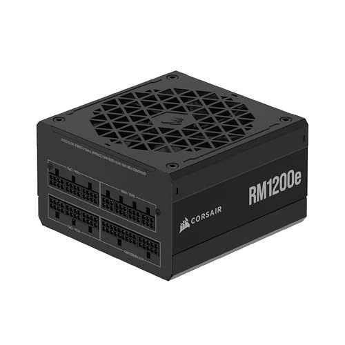 CORSAIR RM1200e (2023) Volledig modulaire ATX voeding met Lage Ruis – Zwart