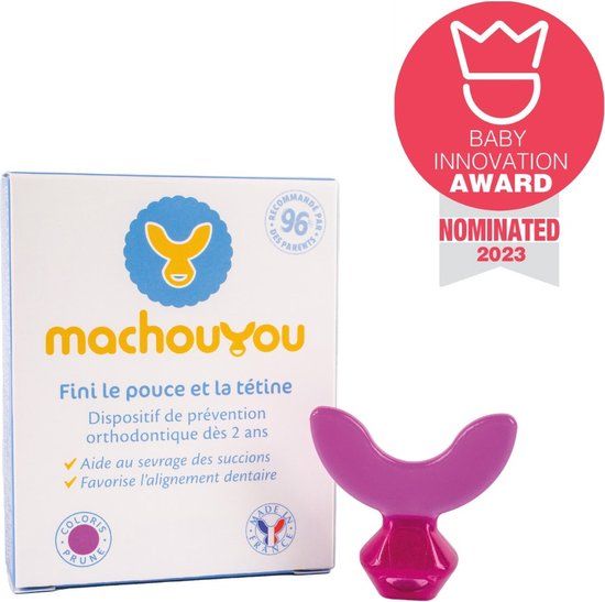 Machouyou - Stoppen met de Speen of Duimen | Paars | Medisch mondstuk | Kinderen van 2-6 jaar