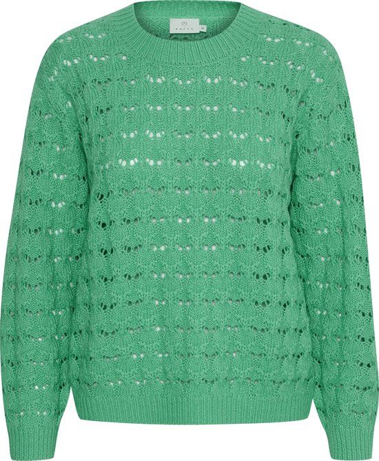 Kaffe KAelena Knit Pullover Women's Sweater - Size XL - Gumdrop Green - 2024 Spring/Summer