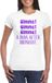 Bellatio Decorations Foute Party shirt dames - gimme - wit - glitter - vrijgezellenfeest- carnaval XL