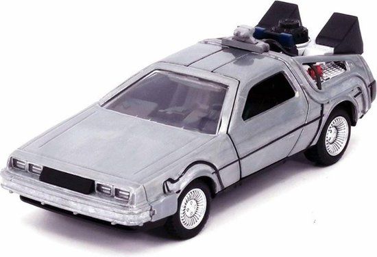 Jada Toys De Lorean Time Machine "Back To The Future" 1:32 Scale Model Car
