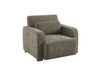 sweeek - Fauteuil en tissu avec pieds en caoutchouc 1 place - dany