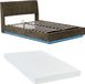 en.casa Tweepersoonsbed Tröstiar met matras en LED 180x200 cm groen