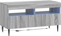 vidaXL LED tv-meubel HAARLEM 81 x 35 x 43 cm Grijs Sonoma Bewerkt hout