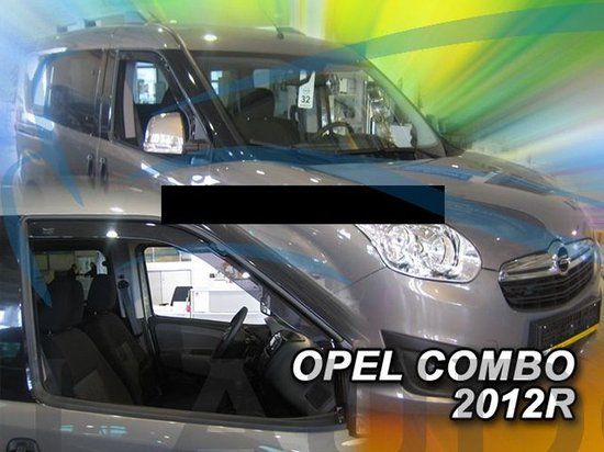 Heko Zijwindscherm Fiat Doblo 2010-2022 / Opel Combo D 2011-2018 donkere set a 2 stuks pasvorm