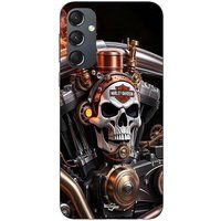 Samsung Galaxy A54 Harley Davidson Tête de mort mécanique Maniacase