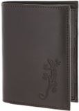 oxmox Leren portemonnee Leather RFID Protect Kombibörse Lizard Embossed Brown donkerbruin