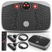 BodyWave Plateforme vibrante 150W avec Bluetooth BodyWave Lite-haut-parleurs, télécommande, bandes d'entraînement et 5 programmes automatiques, adapté jusqu'à 150 kg