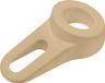 Deltafix Block it Deurwig - beige - TPE kunststof - 12 x 3,8 cm - deurstopper