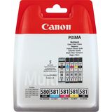 Canon PGI-580/CL-581 Ink Cartridge Multipack - Black, Cyan, Magenta, Yellow - Original