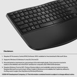 HP 685 CFT DUAL-MODE KBD toetsenbord Kantoor RF-draadloos + Bluetooth Zwart AZERTY