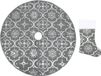 vidaXL - Kerstboomrok - luxe - met - sok - 90 - cm - stof - grijs