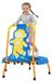 Merkloos Kindertrampoline met schuimhandgrepen en veiligheidsnet