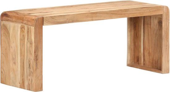 vidaXL Bankje - 110x38x46 cm - Massief Acaciahout - Bruin