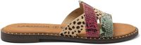Lazamani Suze Dames Slippers Fuxia Maat 41
