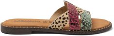 Lazamani Suze Dames Slippers Fuxia Maat 41
