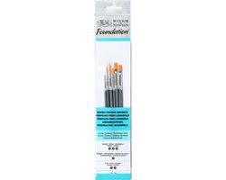 Winsor & Newton Foundation Aquarel Korte Penselen Set - 6 Delig