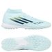 adidas F50 League Mid Tf Sparkfusion Ice Cold Precision - Almond Blue/dune Pearl/jaune Hi-res Femme - Stabilisé (Tf), pointure 36⅔