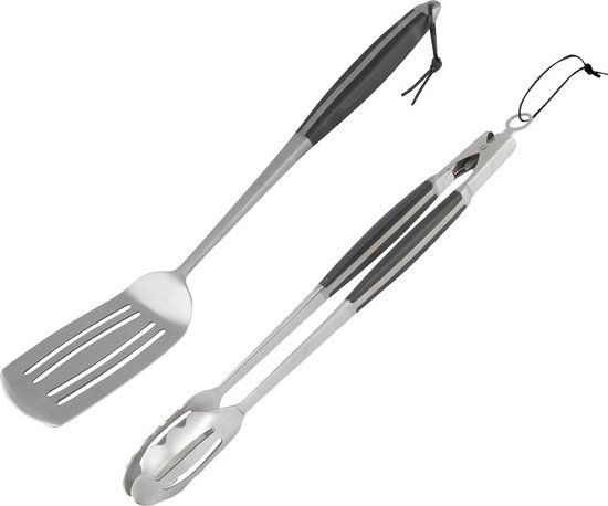 Campingaz Premium Barbecuetang en Barbecuespatel - RVS - 2-delig