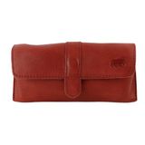 Bear Design Weta Leren Brillenkoker - Rood