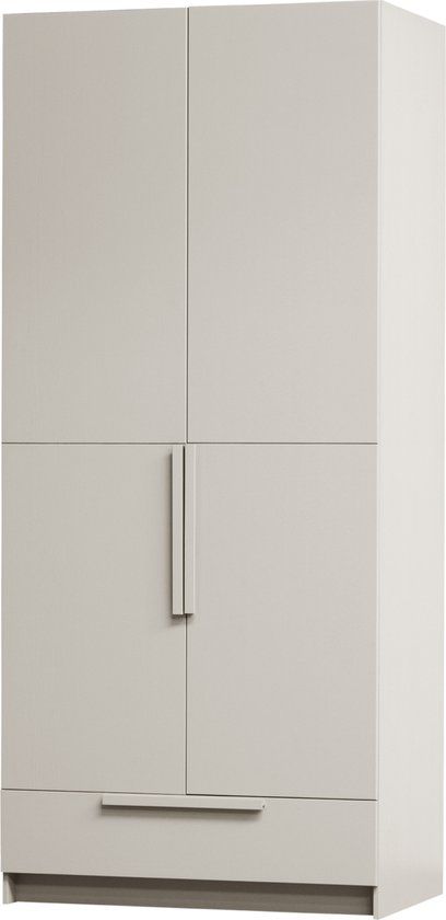 WOOOD Pure 2-deurs Hang/Legkast Splitdeur - Grenen - Dust - 215x95x60