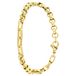 Lucardi Dames Plated armband Angeline - Staal - Armband - Cadeau - 20 cm - Goudkleurig