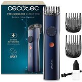 Cecotec PrecisionCare Barber Pro Baardtrimmer met Japanse messen, roestvrij staal, verstelbare geleidingskammen (0,5-20 mm) met precisiewiel, batterij 90 min, IPX7, display