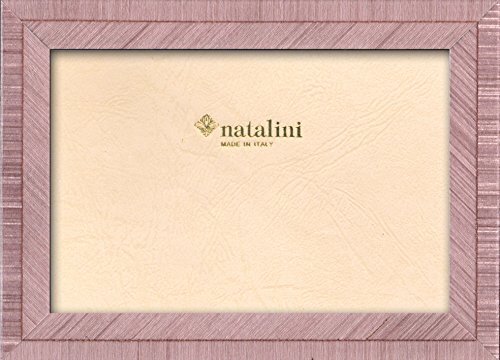 Natalini Marquetry fotolijst, gemaakt in Italië, Tulpenhout, Lila, 4"X 6"