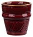 Tasse à espresso de 100 ml - En céramique - Rouge grenat avec bordure dorée - Relief - Adaptée pour l'espresso/le café turc - Élégante et attrayante - Tasse à espresso