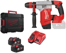 Milwaukee M18 CHPX-502X 18V Li-Ion accu SDS-plus combihamer set 2x 5.0Ah accu in HD BOX - koolborstelloos - 4 5J