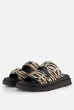 Tamaris Zebra Slippers zwart Leer - Dames - Maat 37