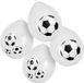 Boland 12x Voetbal themafeest ballonnen - ca. 25 cm - Wit