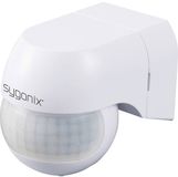 Sygonix SY-6118230 PIR-bewegingsmelder Wand (hangend), Opbouw (op muur) 180 ° Relais Wit IP44
