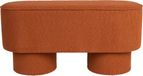 Housecraft Living Marcos Bankje Bouclé Rood/ Bruin