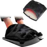 Fishtec Chauffe-pieds électrique, sac de pieds avec thermostat, 2 niveaux de température, noir