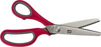 Ciseaux crantés en acier inoxydable (23 cm) - Rouge