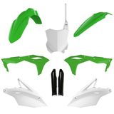 POLISPORT 91492 - Volledige Plastic Set (met Vorkbeschermers) KAWASAKI Kleur OEM 19
