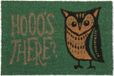 Merkloos Relaxdays Deurmat Kokos Uil 40 x 60 cm